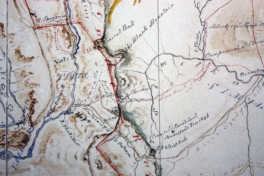 Coquihalla Mountain from Anderson's 1867 Map