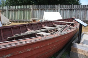 Clinker built boat used on the Fraser River